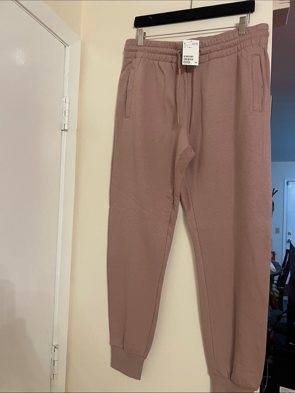 Divided Men's Joggers in Mauve Pink